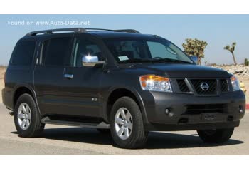 Full specifications and technical details 2007 Nissan Armada I (WA60, facelift 2007) 5.6 (317 Hp) 4x4 Automatic