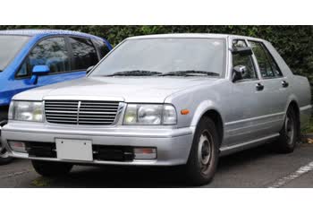 Full specifications and technical details 1991 Nissan Cedric (Y31, facelift 1991) 2.0i V6 (125 Hp) Automatic