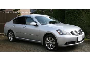 Full specifications and technical details 2004 Nissan Fuga I (Y50) 3.5L V6 (283 Hp)