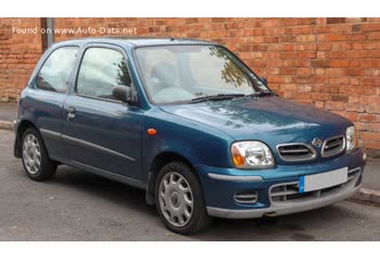 المواصفات والتفاصيل التقنية الكاملة 2000 Nissan Micra (K11) 1.0 (60 Hp) CVT