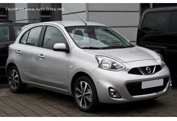 Full specifications and technical details 2013 Nissan Micra (K13) (facelift 2013) 1.2 (98 Hp) DIG-S CVT