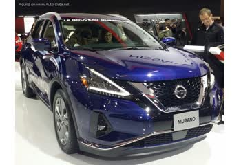 المواصفات والتفاصيل التقنية الكاملة 2019 Nissan Murano III (Z52, facelift 2019) 3.5 V6 (260 Hp) AWD CVT