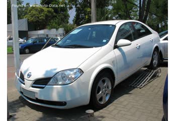 المواصفات والتفاصيل التقنية الكاملة 2002 Nissan Primera (P12) 2.5 i 16V (170 Hp)