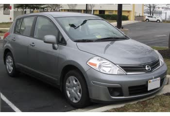 Full specifications and technical details 2006 Nissan Versa Hatch 1.8 (122 Hp) Automatic