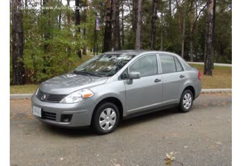 Full specifications and technical details 2006 Nissan Versa Sedan 1.8 16V (124 Hp)