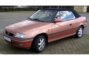 المواصفات والتفاصيل التقنية الكاملة 1996 Opel Astra F Cabrio (facelift 1994) 1.4i Ecotec 16V (90 Hp)