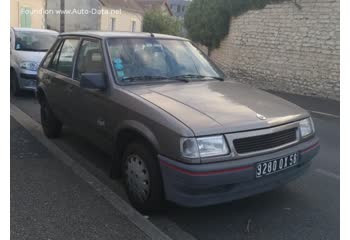 1990 Opel Corsa A (facelift 1990) 1.6 GSi (98 Hp) thumb image