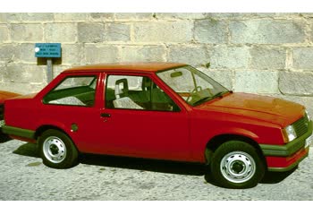 Full specifications and technical details 1982 Opel Corsa A Sedan 1.0 (45 Hp)