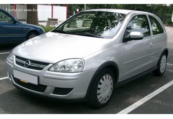 Full specifications and technical details 2003 Opel Corsa C (facelift 2003) 1.4 16V (90 Hp) Automatic