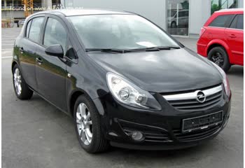 Full specifications and technical details 2006 Opel Corsa D 5-door 1.0i 12V ECOTEC (60 Hp)