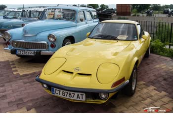 Full specifications and technical details 1968 Opel GT I 1.9 (102 Hp)