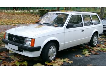 Full specifications and technical details 1979 Opel Kadett D Caravan 1.2 S (60 Hp)