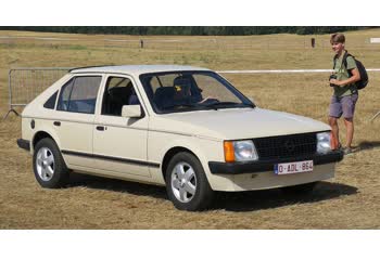 Full specifications and technical details 1979 Opel Kadett D 1.3 S (75 Hp)