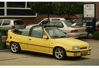 المواصفات والتفاصيل التقنية الكاملة 1992 Opel Kadett E Cabrio 1.6i (82 Hp) Automatic