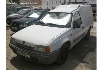 المواصفات والتفاصيل التقنية الكاملة 1989 Opel Kadett E Combo 1.7 D (57 Hp)