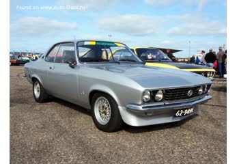 Full specifications and technical details 1970 Opel Manta A 1.9 S (88 Hp)