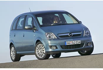 Full specifications and technical details 2006 Opel Meriva A (facelift 2006) 1.4i 16V (90 Hp)