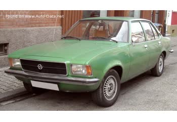 Full specifications and technical details 1972 Opel Rekord D 2.1 D (60 Hp)