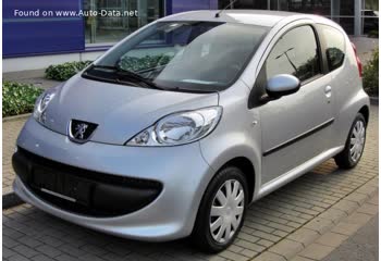 Full specifications and technical details 2005 Peugeot 107 (Phase I, 2005) 3-door 1.0 (68 Hp) 2-Tronic