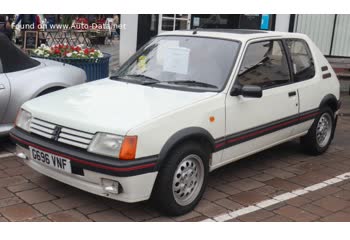 1983 Peugeot 205 I (741A/C) 3-door 1.6 GTI (105 Hp) thumb image