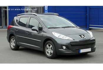 Full specifications and technical details 2009 Peugeot 207 SW (facelift 2009) 1.4 (73 Hp)