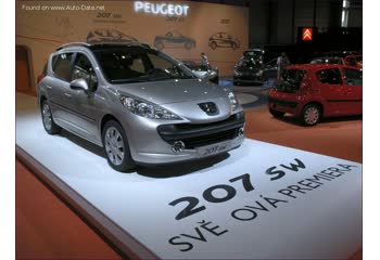 المواصفات والتفاصيل التقنية الكاملة 2007 Peugeot 207 SW 1.4 VTi (95 Hp)