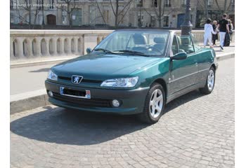 Full specifications and technical details 1997 Peugeot 306 Cabrio (facelift 1997) 1.6i (88 Hp) Automatic