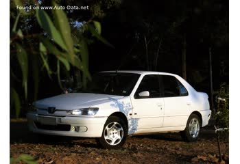 Full specifications and technical details 2000 Peugeot 306 Sedan (facelift 1997) 1.6i (98 Hp)