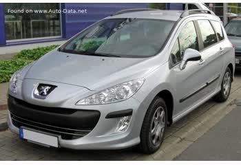 المواصفات والتفاصيل التقنية الكاملة 2007 Peugeot 308 SW I (Phase I, 2008) 1.4 16V VTi (95 Hp)