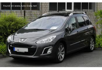 المواصفات والتفاصيل التقنية الكاملة 2011 Peugeot 308 SW I (Phase II, 2011) 2.0 HDI (150 Hp) FAP