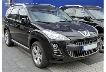 المواصفات والتفاصيل التقنية الكاملة 2007 Peugeot 4007 2.2 TD (156 Hp) Automatic