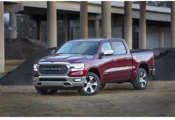 المواصفات والتفاصيل التقنية الكاملة 2019 RAM 1500 Crew Cab II (DT) 3.0 EcoDiesel V6 (260 Hp) Automatic