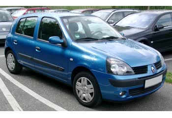 المواصفات والتفاصيل التقنية الكاملة 2003 Renault Clio II (Phase III, 2003) 5-door 1.5 dCi (82 Hp)