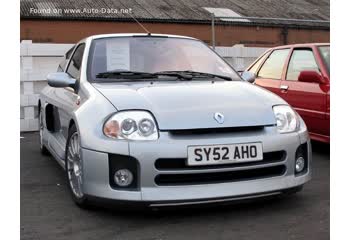 Full specifications and technical details 2000 Renault Clio Sport (Phase I) 3.0 V6 (226 Hp)