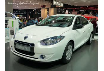 المواصفات والتفاصيل التقنية الكاملة 2011 Renault Fluence Z.E. 22 kWh (95 Hp)