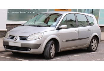 المواصفات والتفاصيل التقنية الكاملة 2004 Renault Grand Scenic II (Phase I) 2.0 16V Turbo (163 Hp)