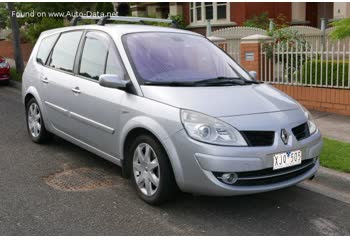 المواصفات والتفاصيل التقنية الكاملة 2006 Renault Grand Scenic II (Phase II) 2.0 i 16V T (163 Hp)