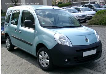 المواصفات والتفاصيل التقنية الكاملة 2007 Renault Kangoo II 1.6 16V (106 Hp)