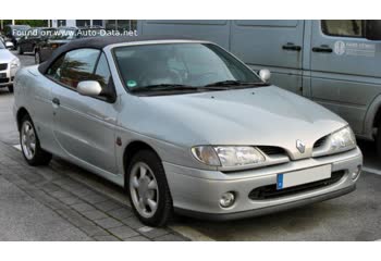 Full specifications and technical details 1997 Renault Megane I Cabriolet (EA) 2.0 16V (147 Hp)