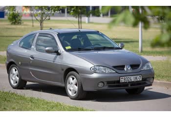 المواصفات والتفاصيل التقنية الكاملة 1999 Renault Megane I Coach (Phase II, 1999) 1.6i 16V (107 Hp) Automatic