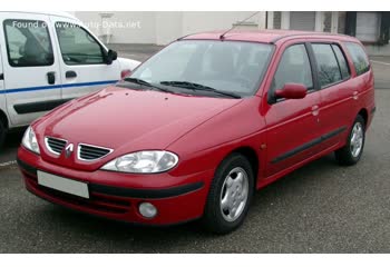 المواصفات والتفاصيل التقنية الكاملة 1999 Renault Megane I Grandtour (Phase II, 1999) 1.9 d (64 Hp)