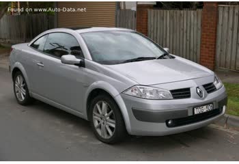 المواصفات والتفاصيل التقنية الكاملة 2004 Renault Megane II CC 2.0 Turbo 16V (163 Hp)