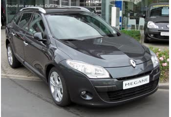 المواصفات والتفاصيل التقنية الكاملة 2010 Renault Megane III Grandtour GT 2.0 TCe (180 Hp)