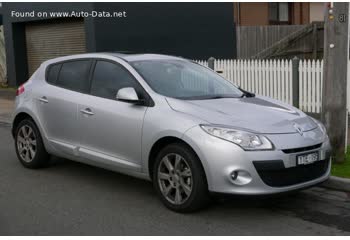 المواصفات والتفاصيل التقنية الكاملة 2008 Renault Megane III 1.5 dCi (90 Hp) FAP