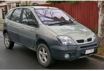 Full specifications and technical details 2000 Renault Scenic I RX 2.0 i (140 Hp)