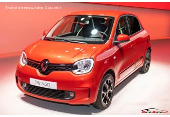 المواصفات والتفاصيل التقنية الكاملة 2019 Renault Twingo III (facelift 2019) 0.9 TCe (92 Hp)