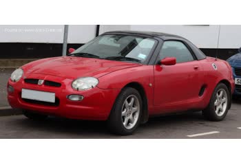 المواصفات والتفاصيل التقنية الكاملة 1995 Rover MGF (RD) 1.8 i VVC (145 Hp)