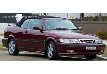 المواصفات والتفاصيل التقنية الكاملة 1998 Saab 9-3 Cabriolet I 2.0 T (185 Hp)