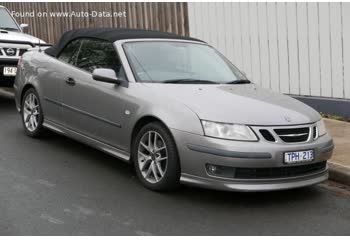 المواصفات والتفاصيل التقنية الكاملة 2004 Saab 9-3 Cabriolet II 2.8 V6 Turbo (250 Hp)