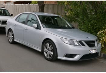 المواصفات والتفاصيل التقنية الكاملة 2007 Saab 9-3 Sedan II (facelift 2007) 1.8 t Biopower (175 Hp) Sentronic